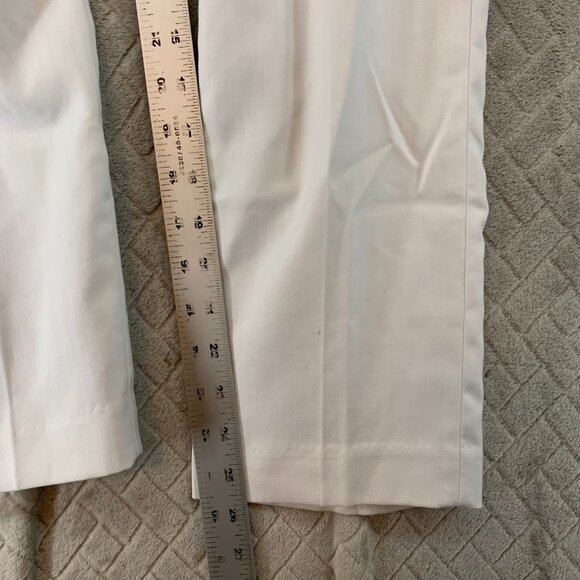 Calvin Klein Boys 12 Dress Pants White Canvas Nautical Coastal Straight Leg - Picture 9 of 16
